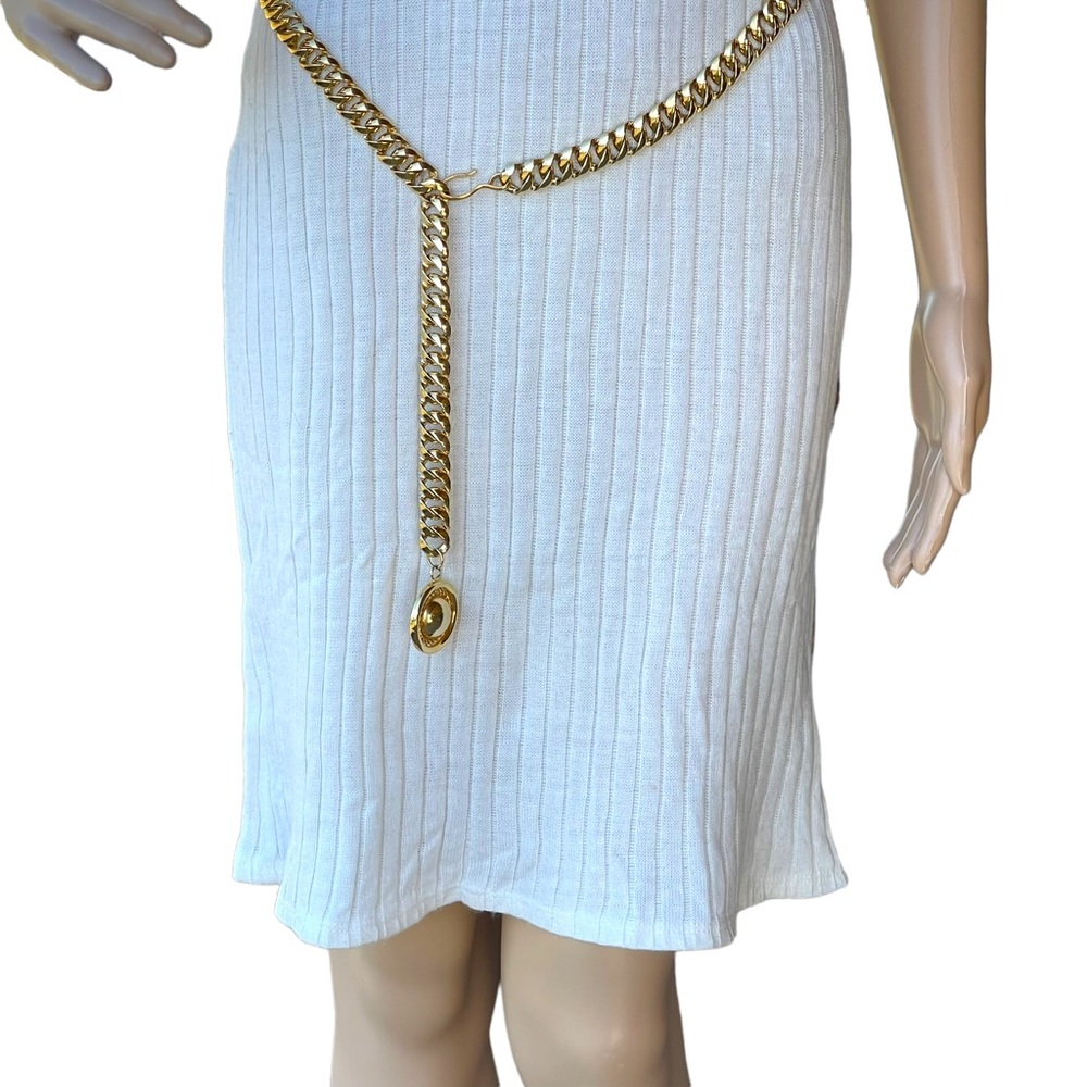 Vintage 90s To the Max off white/cream midi sweater dress - Picture 4 of 12